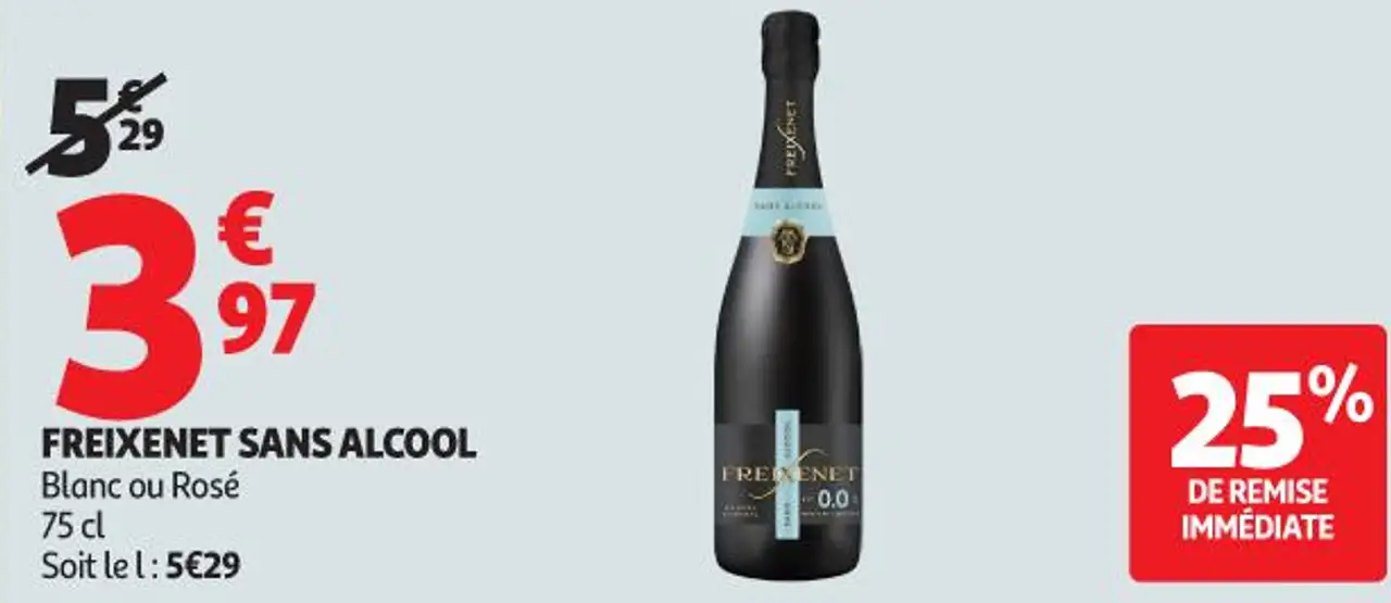 Freixenet Sans Alcool Blanc ou Rosé
