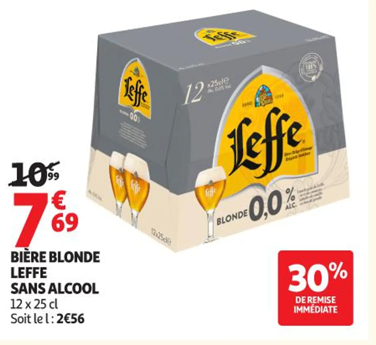 BIÈRE BLONDE LEFFE SANS ALCOOL