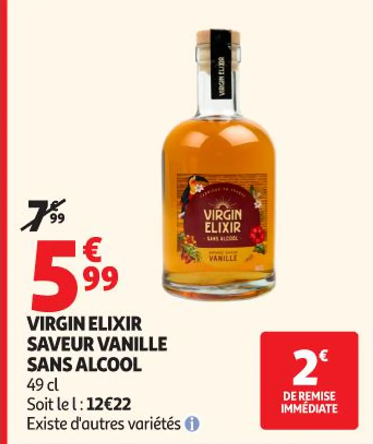 VIRGIN ELIXIR SAVEUR VANILLE SANS ALCOOL