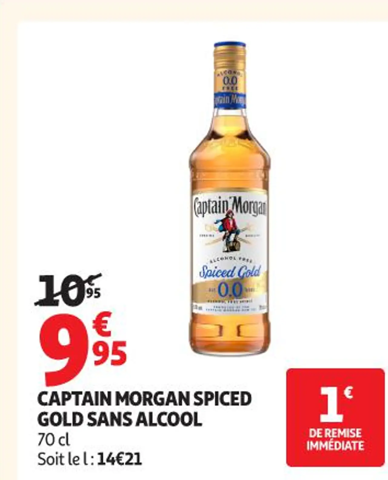 CAPTAIN MORGAN SPICED GOLD SANS ALCOOL