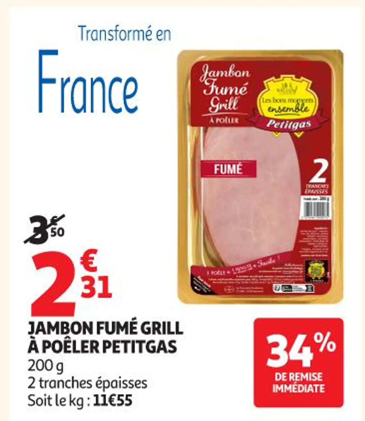 Jambon Fumé Grill à Poêler Petitgas