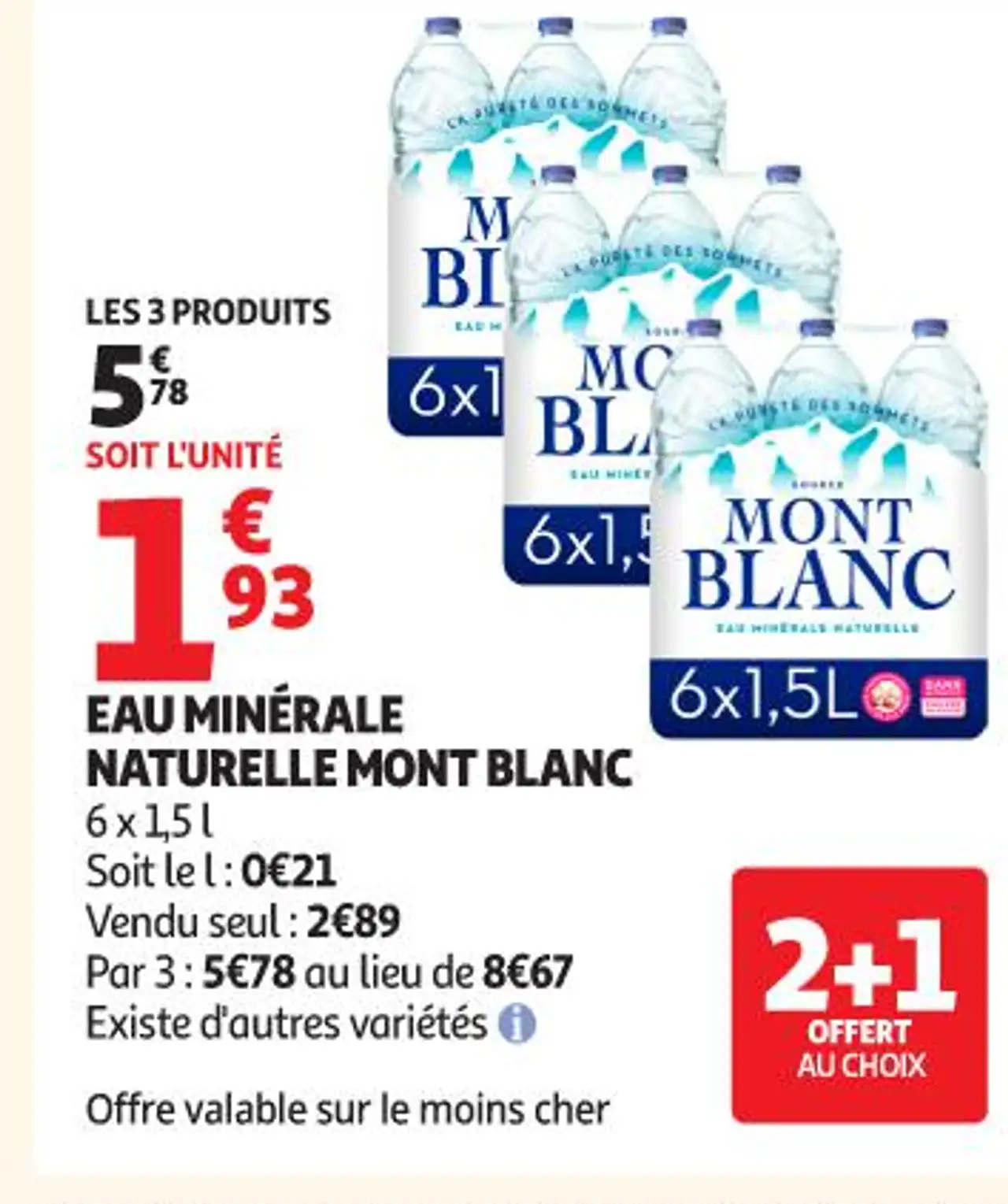 Eau Minérale Naturelle Mont Blanc