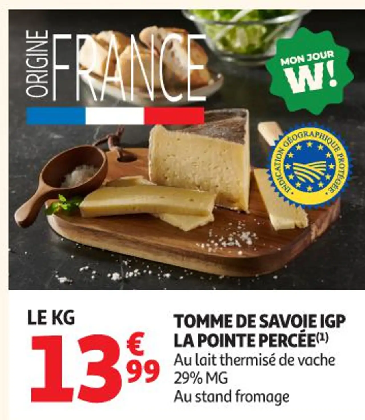 TOMME DE SAVOIE IGP LA POINTE PERCÉE