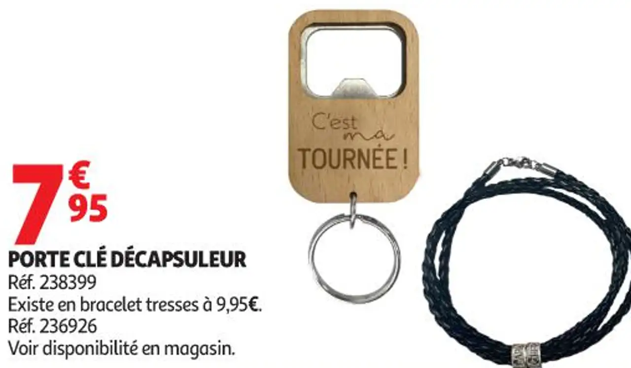 Porte clé décapsuleur