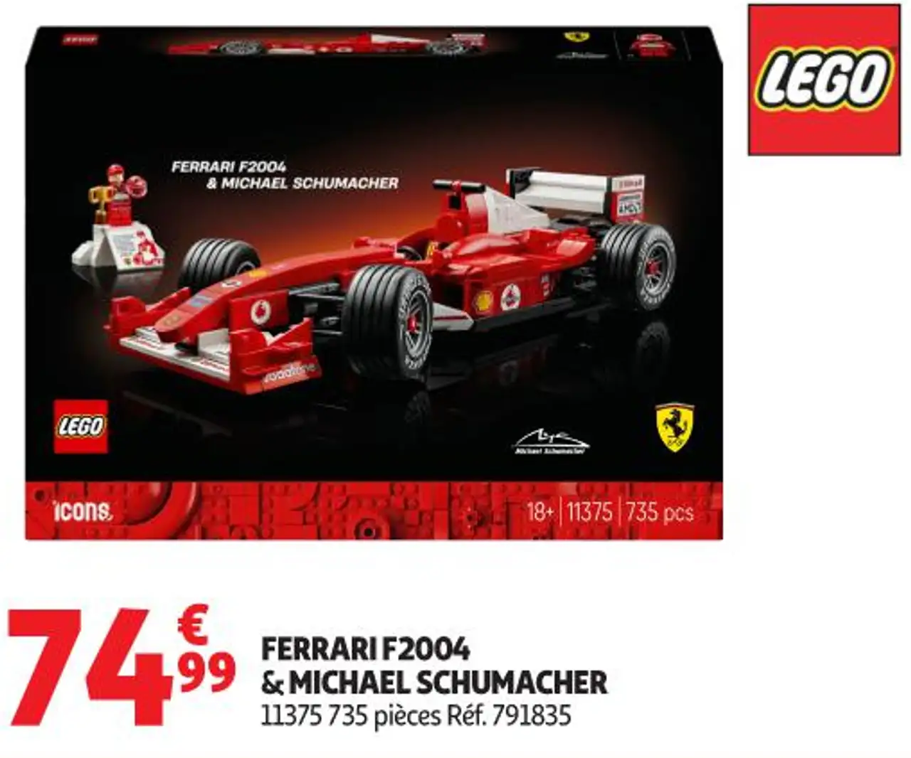 Lego Ferrari F2004 & Michael Schumacher
