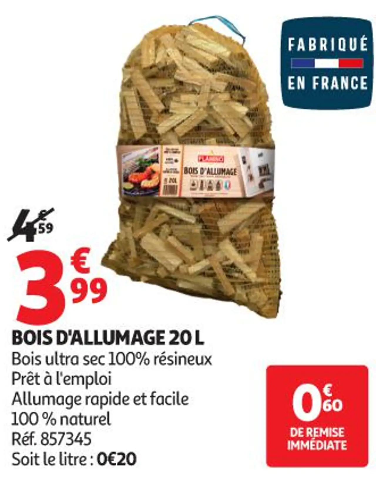 Flam'Up Bois d'allumage 20 L