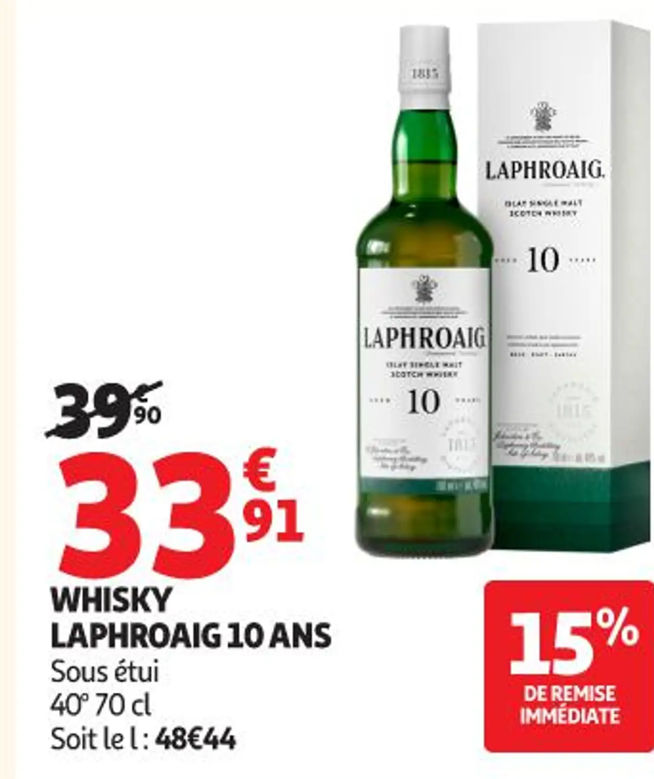 WHISKY LAPHROAIG 10 ANS