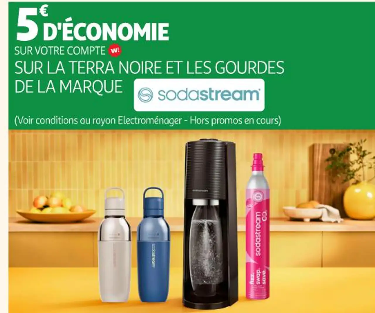 LA TERRA NOIRE ET LES GOURDES DE LA MARQUE SODASTREAM