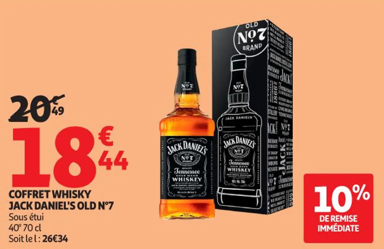 COFFRET WHISKY JACK DANIEL'S OLD N°7