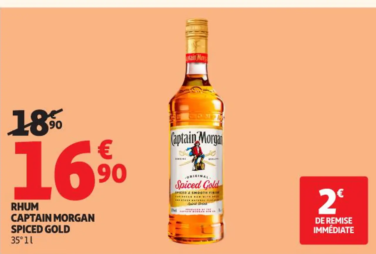 RHUM CAPTAIN MORGAN SPICED GOLD