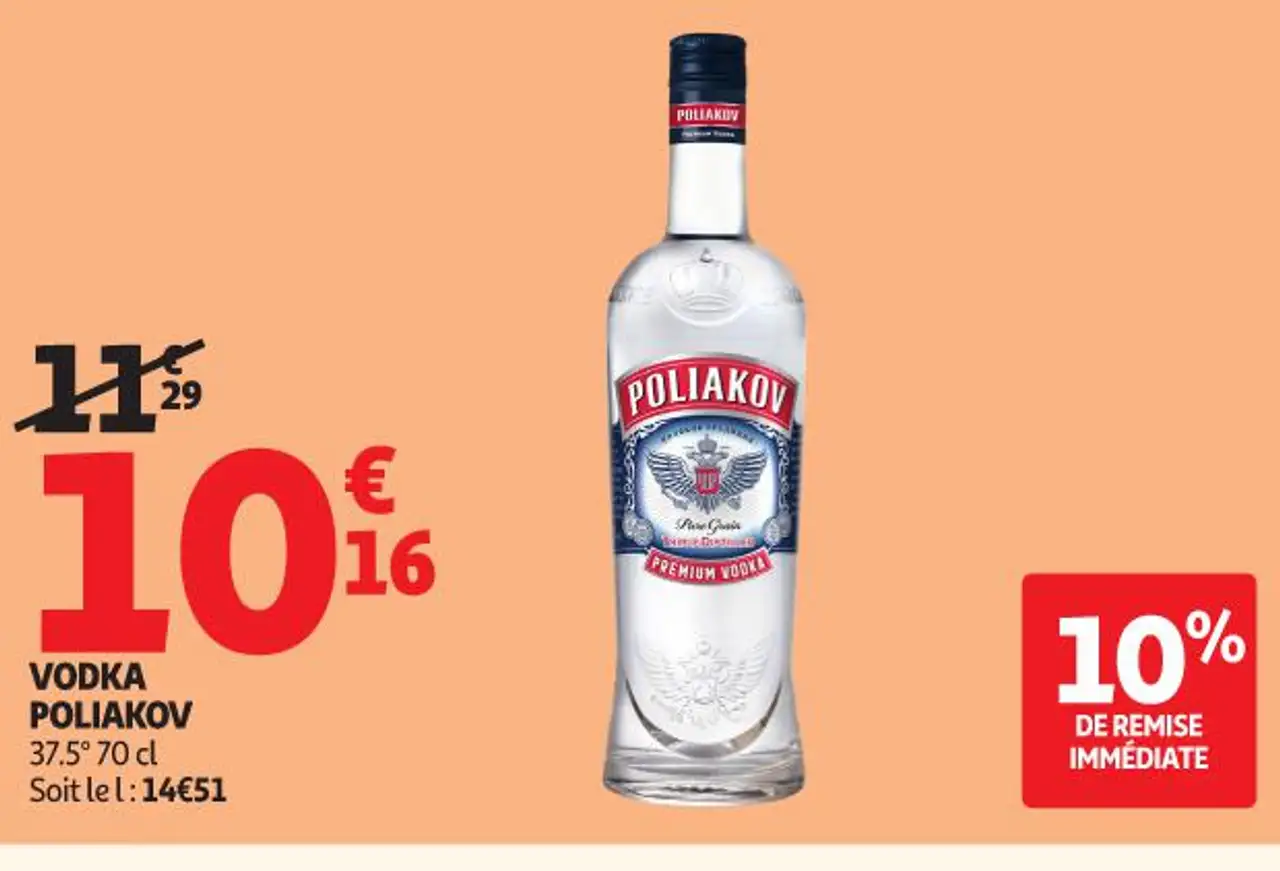 VODKA POLIAKOV 37.5° 70 cl