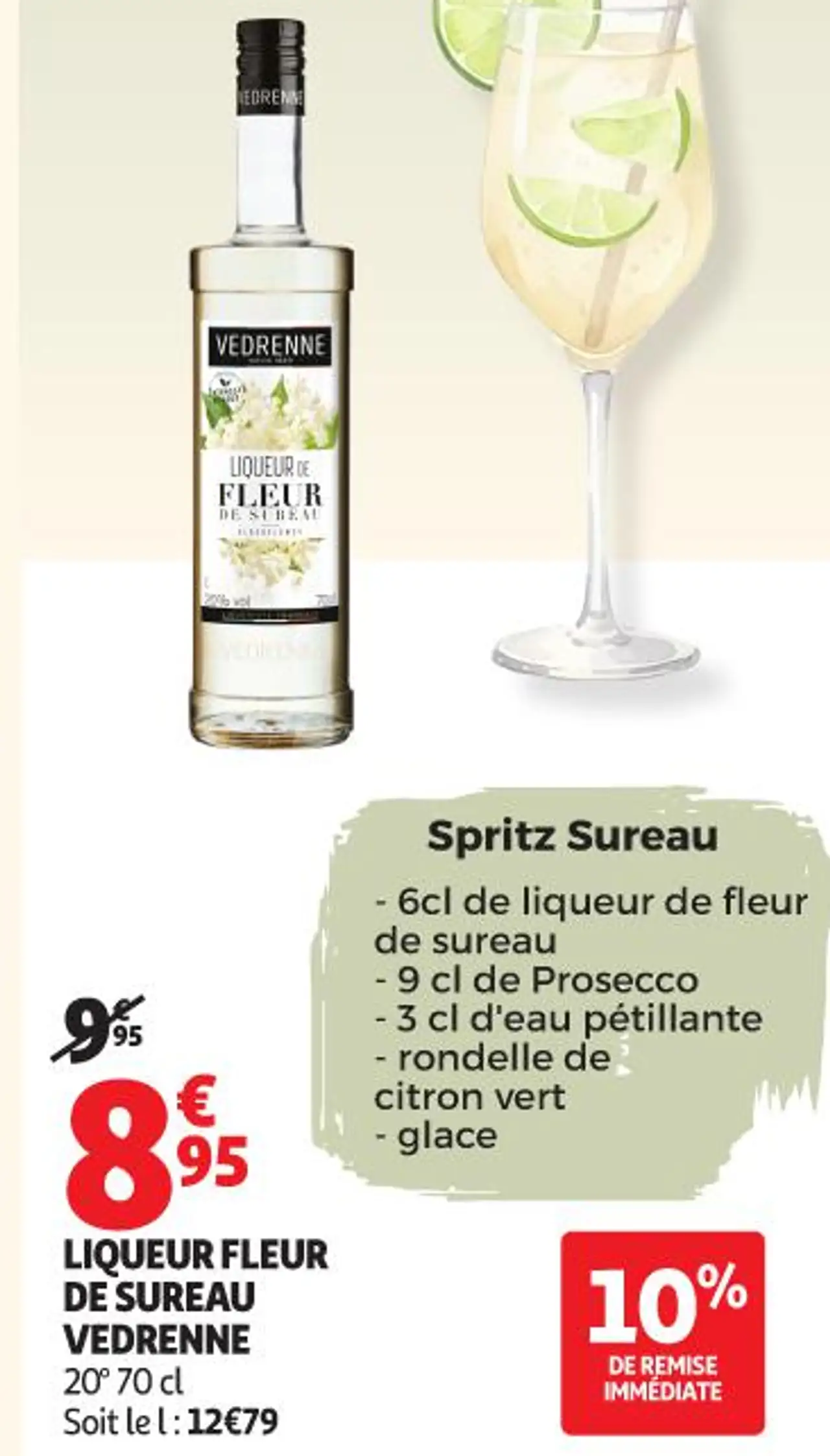 LIQUEUR FLEUR DE SUREAU VEDRENNE