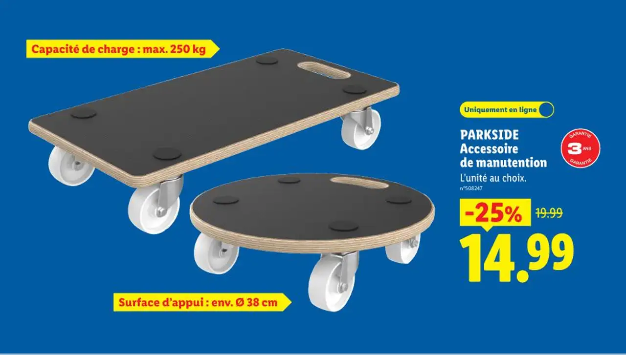 PARKSIDE Accessoire de manutention