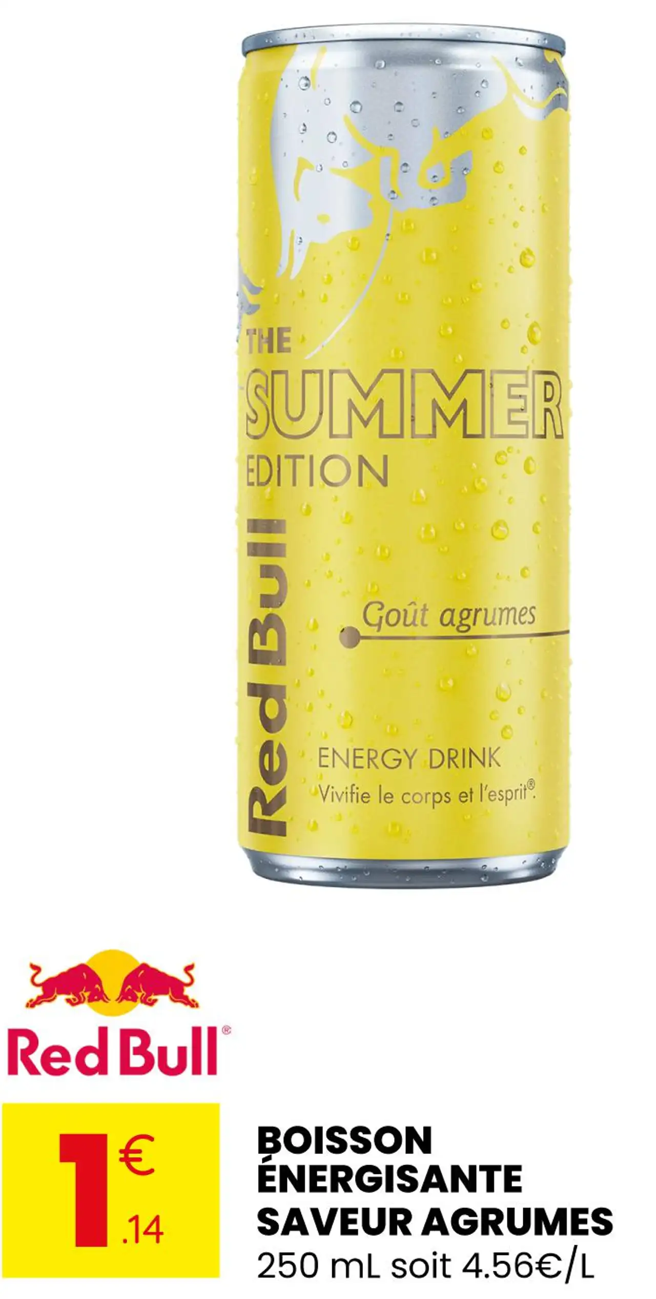 Red Bull Boisson Énergisante Saveur Agrumes
