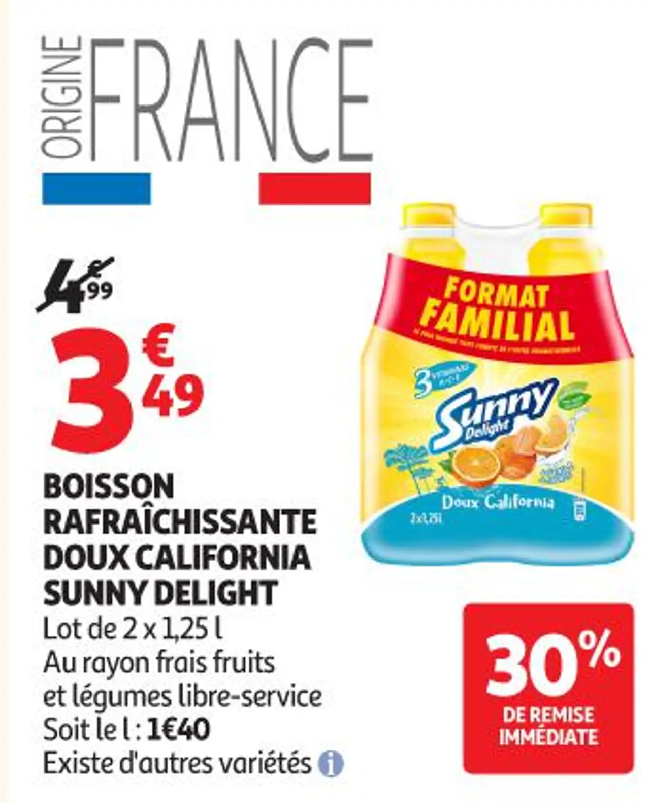 Boisson Rafraîchissante Doux California Sunny Delight