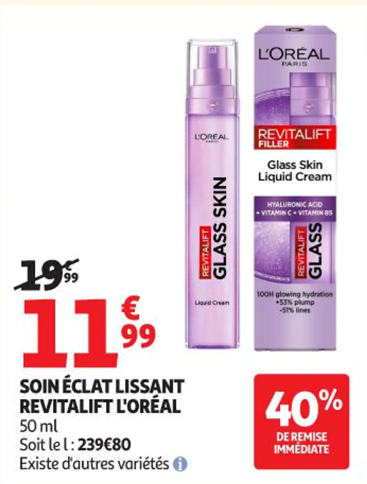 Soin Éclat Lissant Revitalift L'Oréal