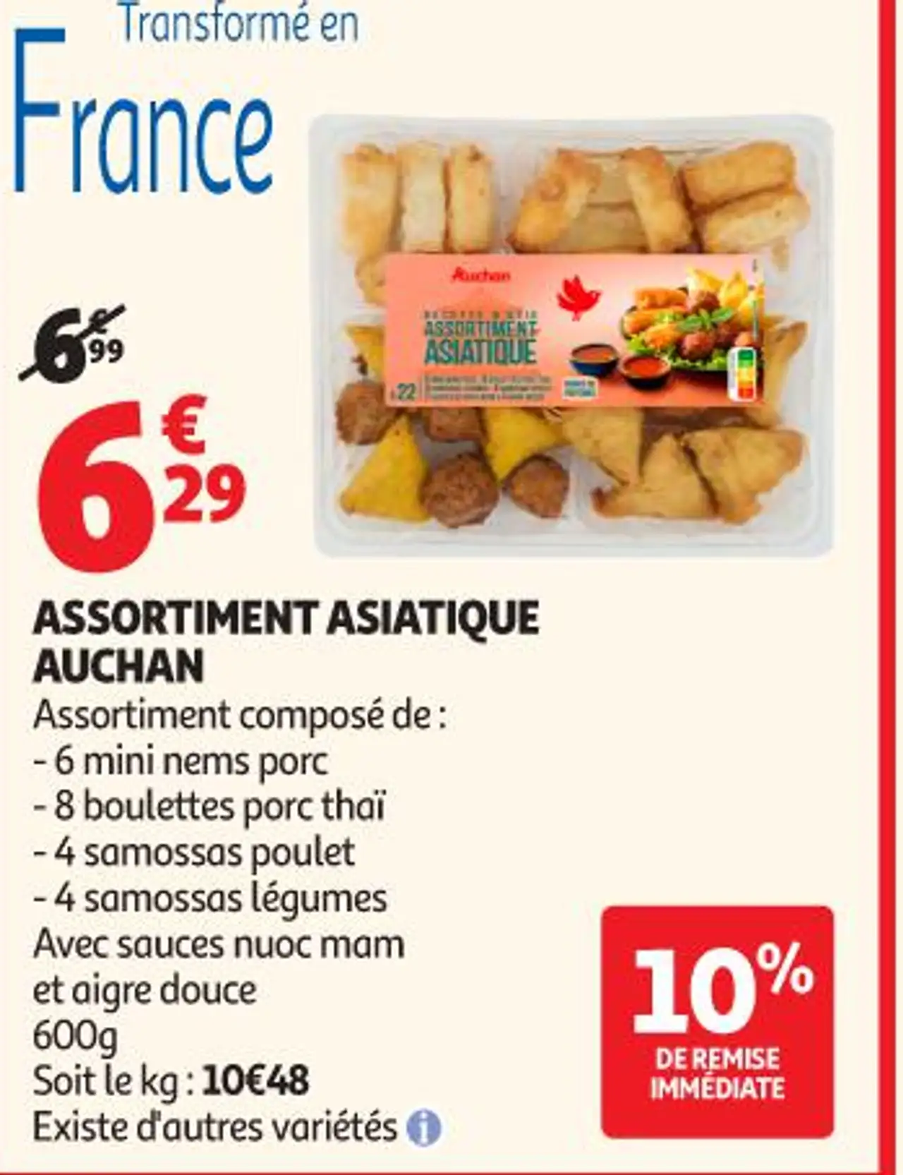 ASSORTIMENT ASIATIQUE AUCHAN
