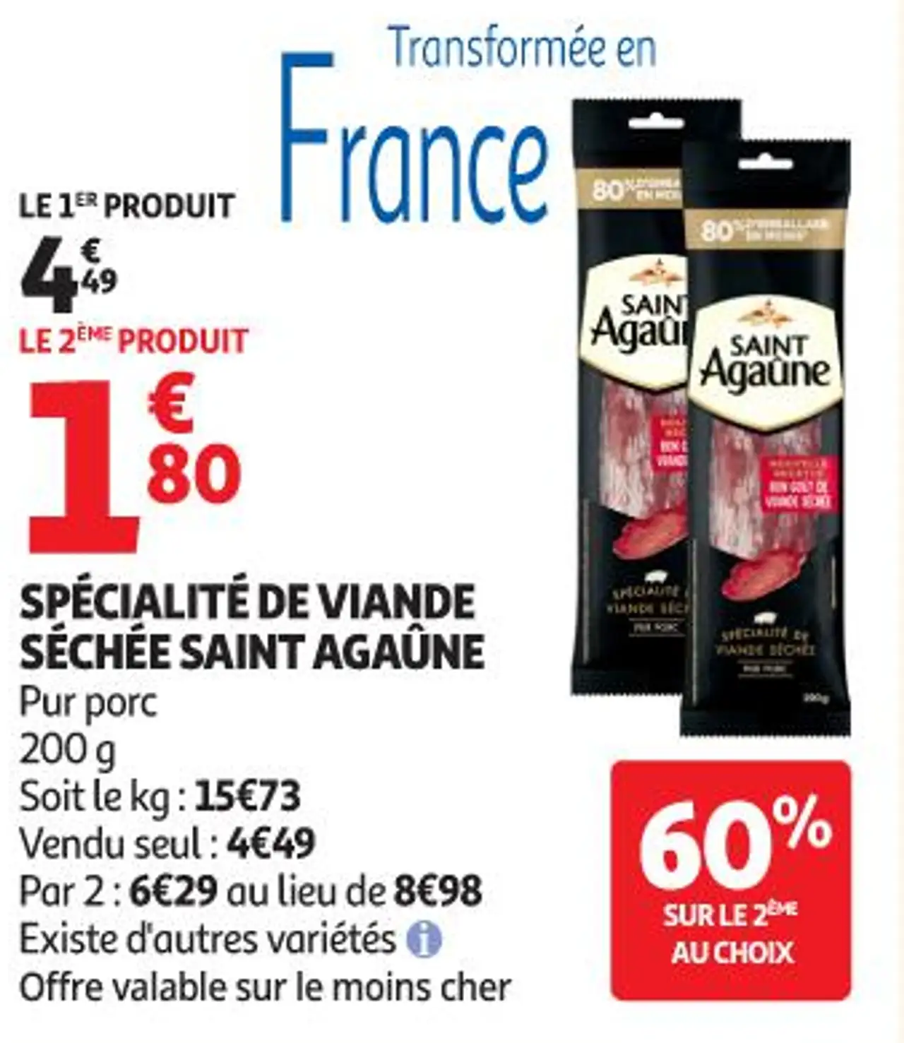 SPÉCIALITÉ DE VIANDE SÉCHÉE SAINT AGAÛNE