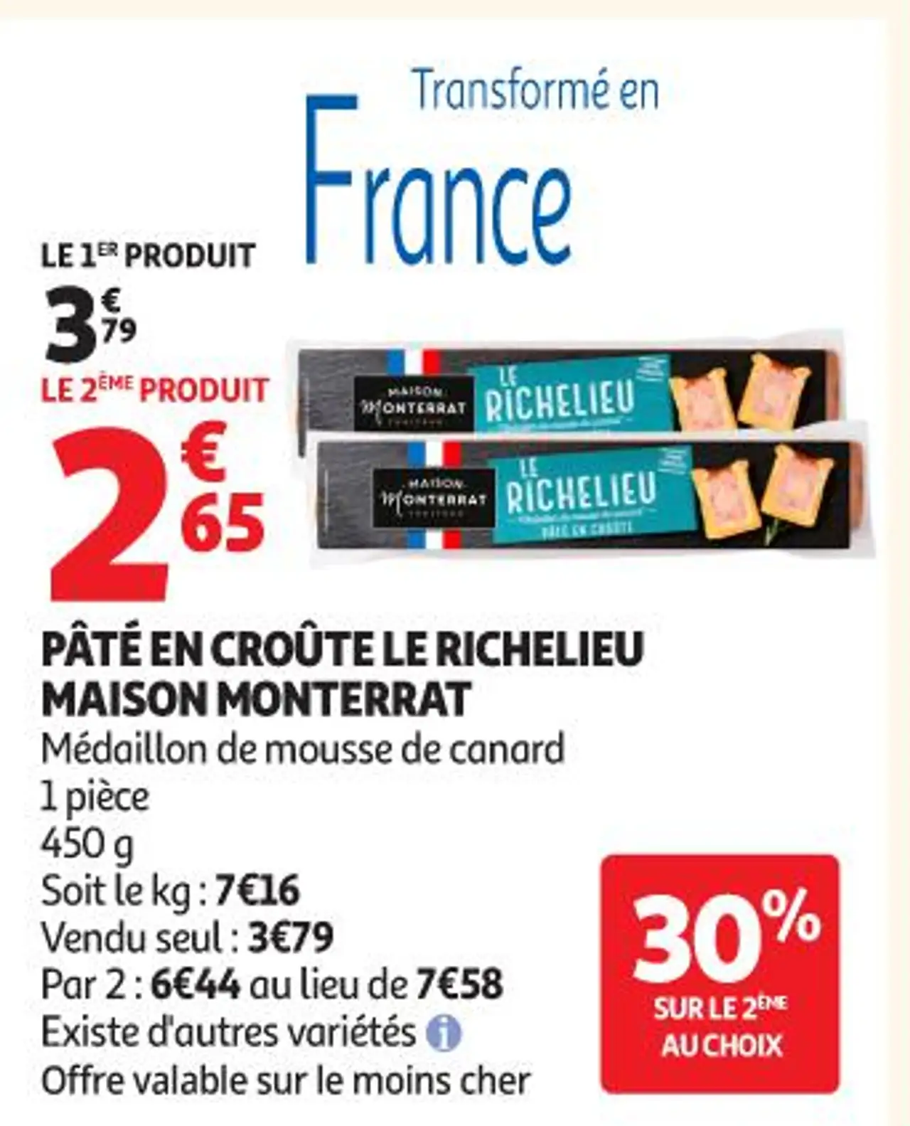PÂTÉ EN CROÛTE LE RICHELIEU MAISON MONTERRAT