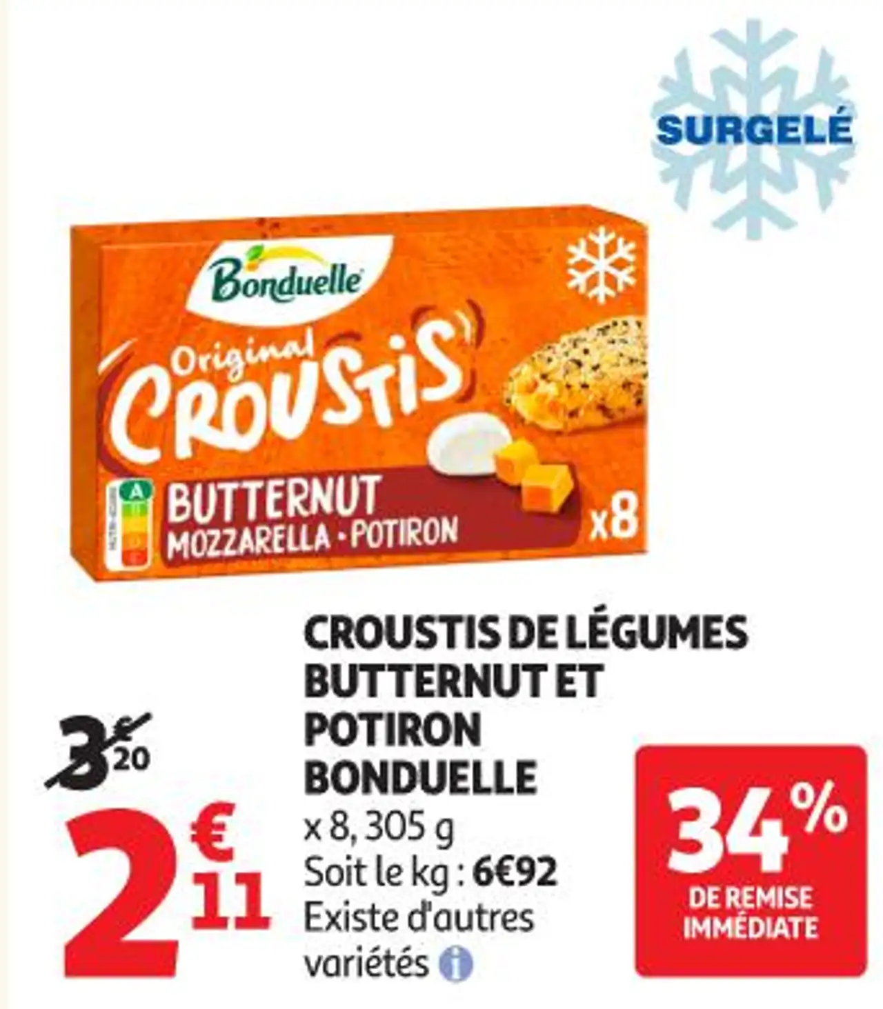 Croustis de légumes Butternut et Potiron Bonduelle
