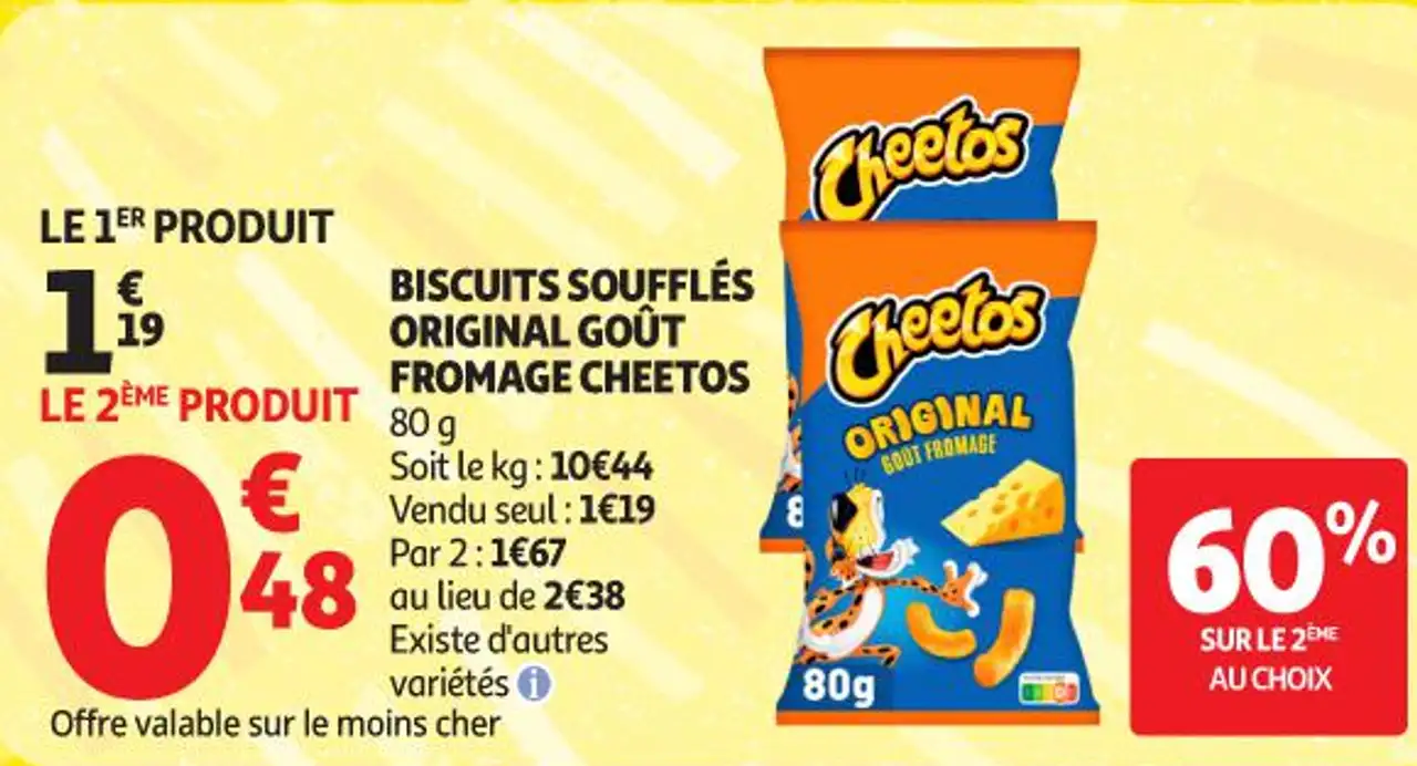 BISCUITS SOUFFLÉS ORIGINAL GOÛT FROMAGE CHEETOS