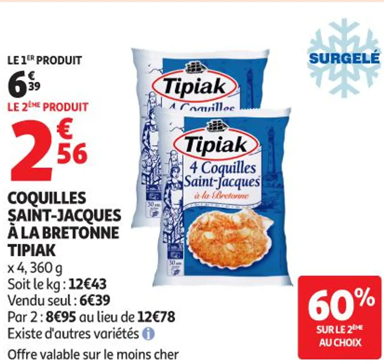 Coquilles Saint-Jacques à la bretonne Tipiak