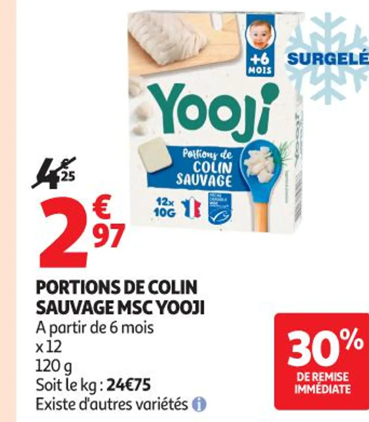 Portions de colin sauvage MSC Yooji