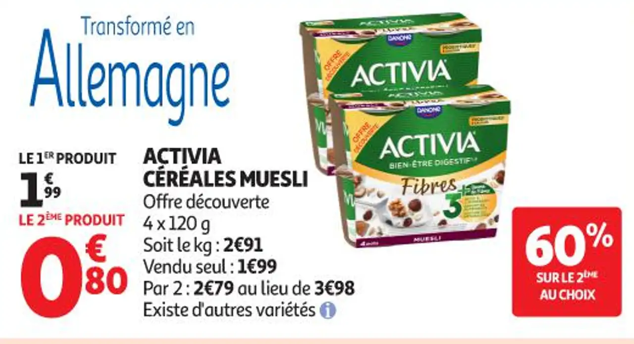 Activia Céréales Muesli