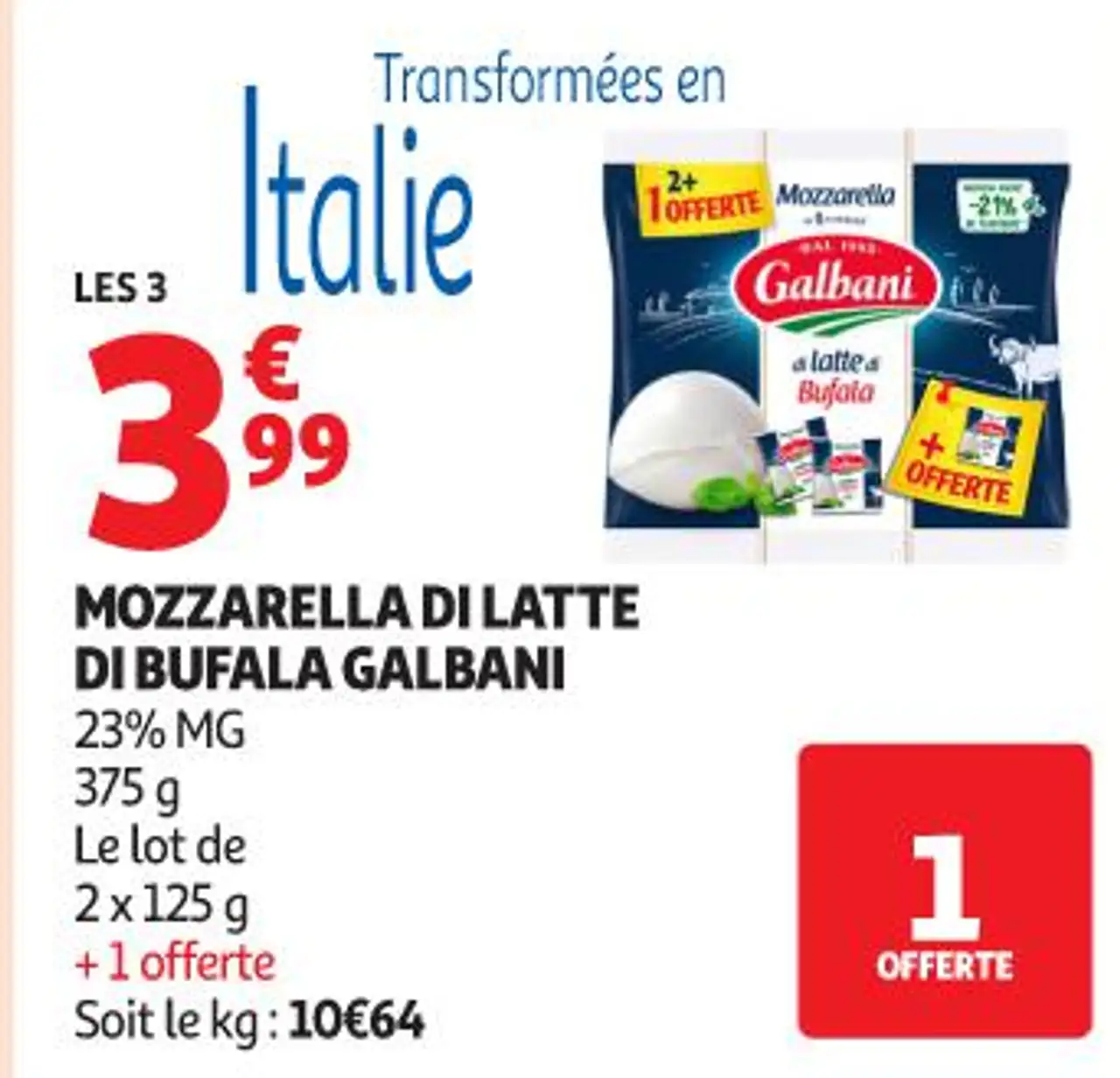Mozzarella di Latte di Bufala Galbani