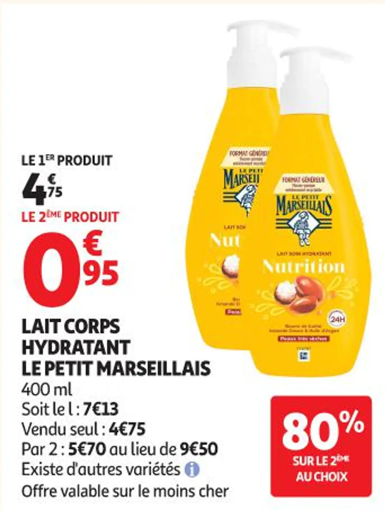 Lait corps hydratant Le Petit Marseillais
