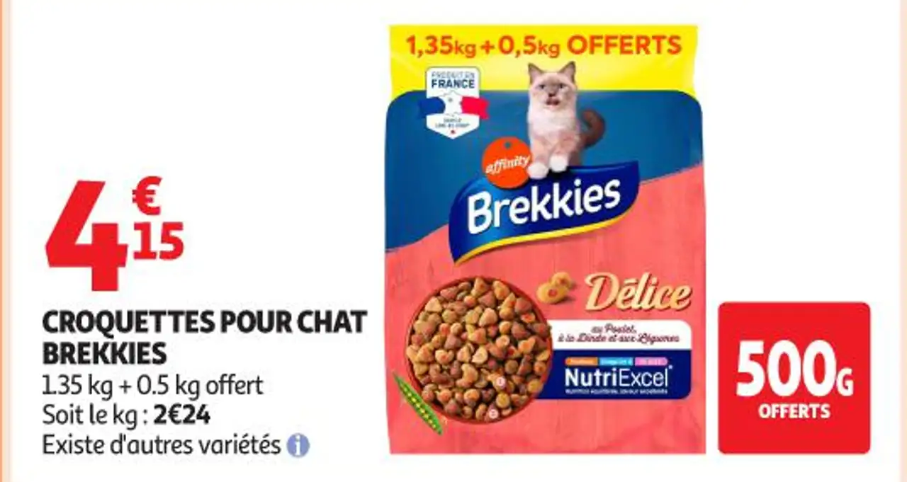 CROQUETTES POUR CHAT BREKKIES