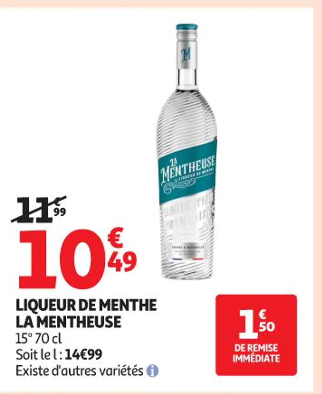Liqueur de menthe La Mentheuse