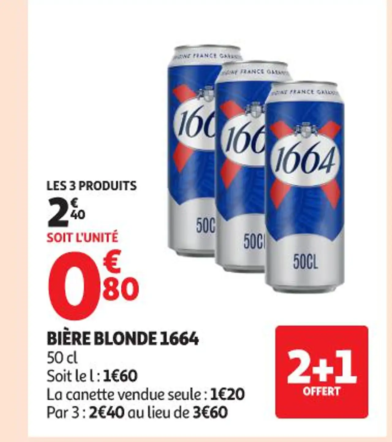 Bière blonde 1664 50 cl