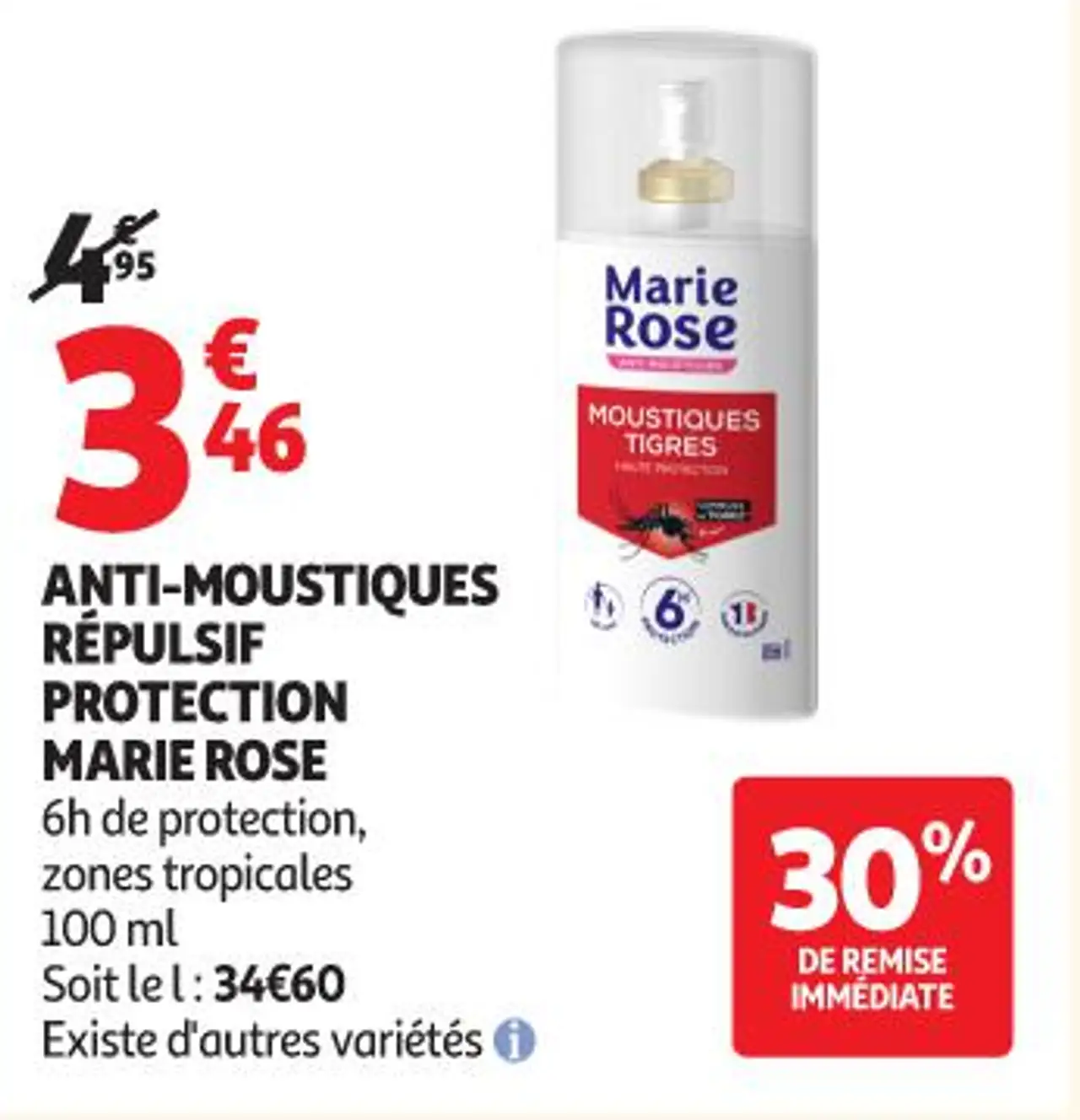 ANTI-MOUSTIQUES RÉPULSIF PROTECTION MARIE ROSE