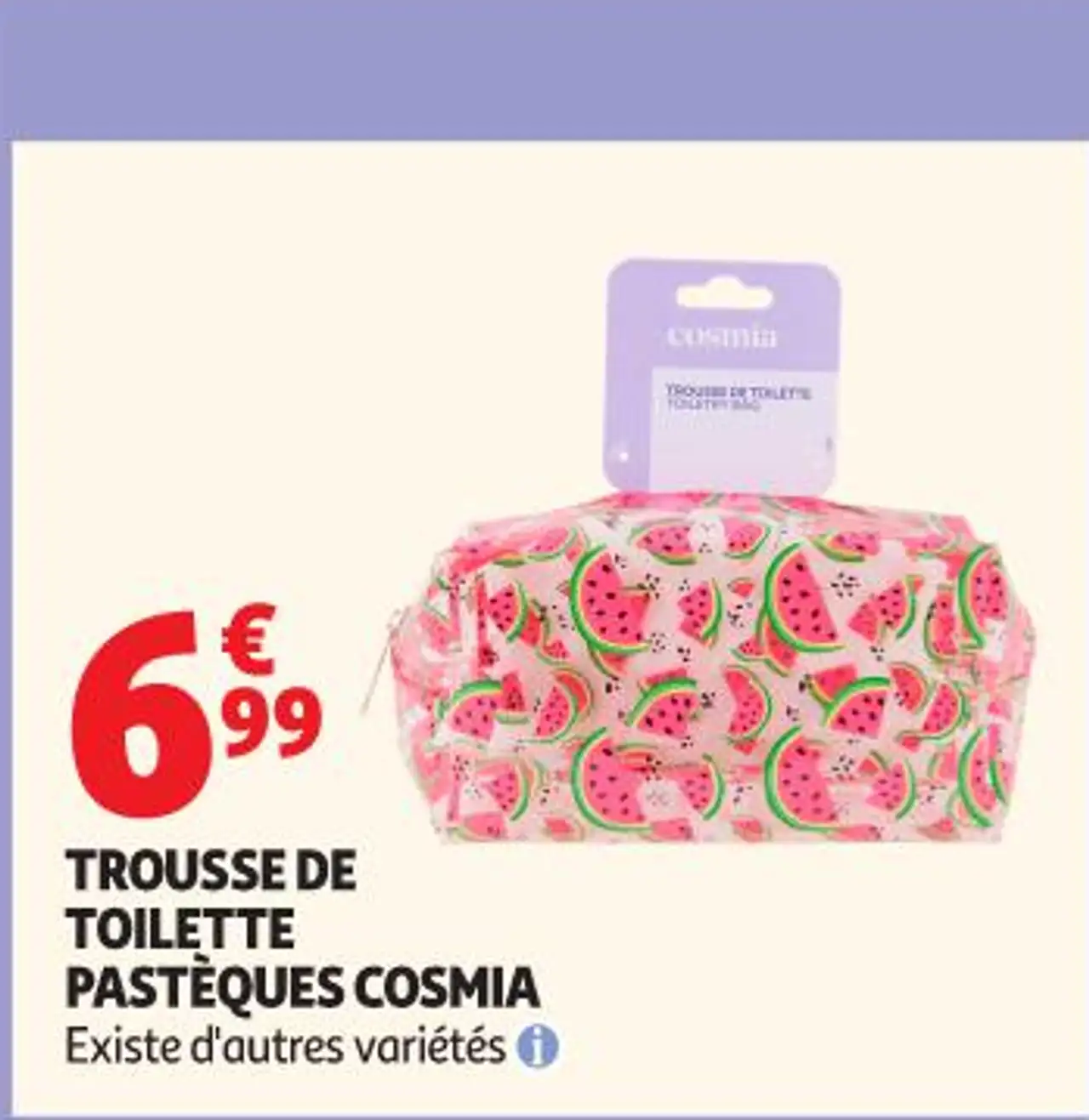 TROUSSE DE TOILETTE PASTÈQUES COSMIA