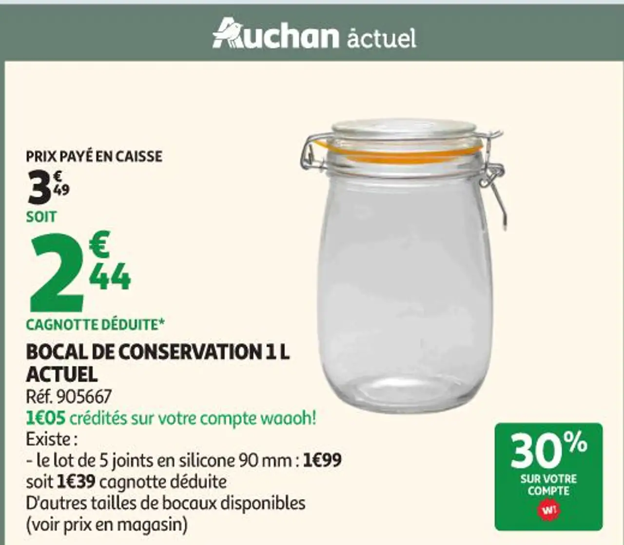 BOCAL DE CONSERVATION 1 L ACTUEL