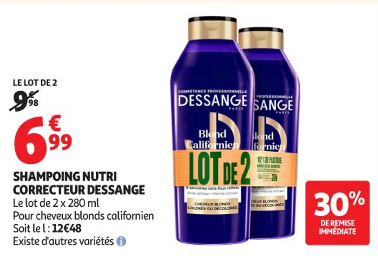 Shampoing nutri correcteur Dessange