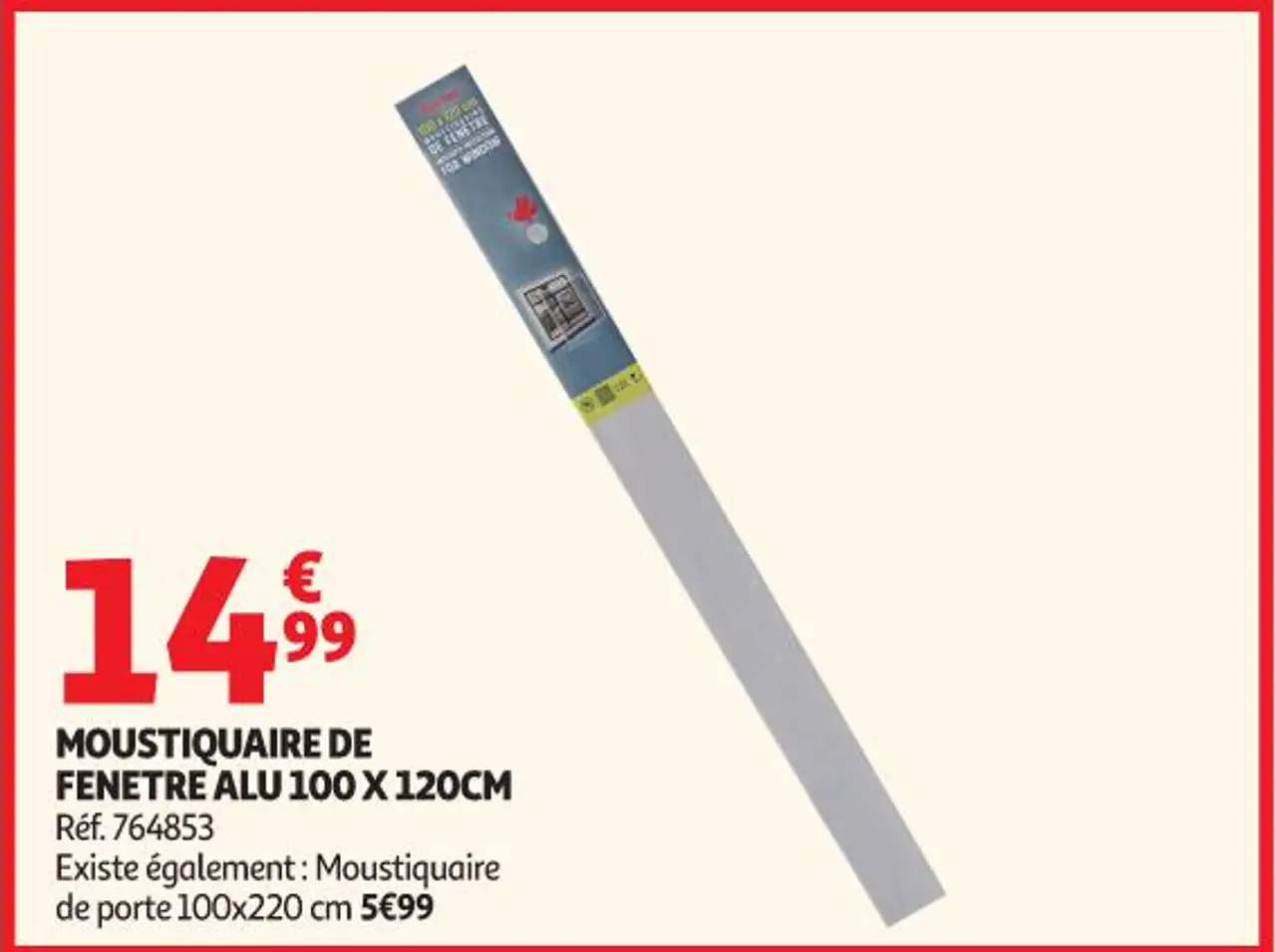 Seynod Moustiquaire de fenetre alu 100 x 120cm