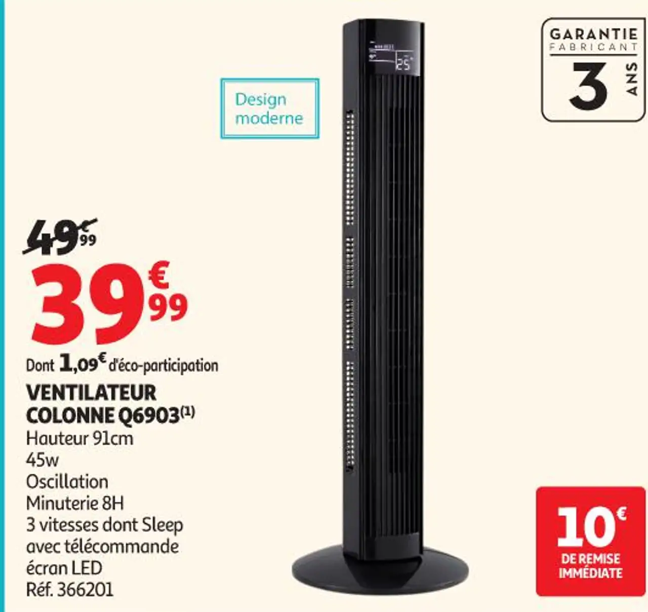 Qilive Ventilateur Colonne Q6903