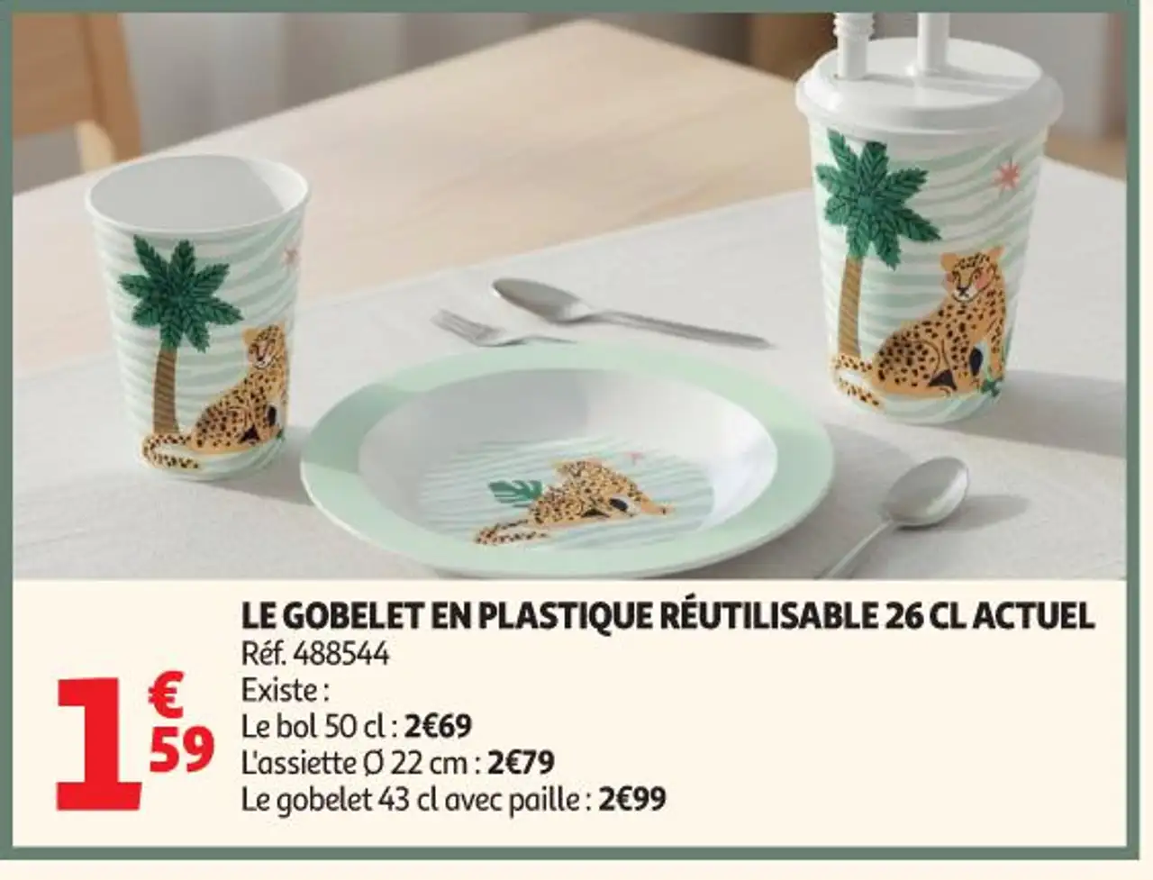 LE GOBELET EN PLASTIQUE RÉUTILISABLE 26 CL ACTUEL