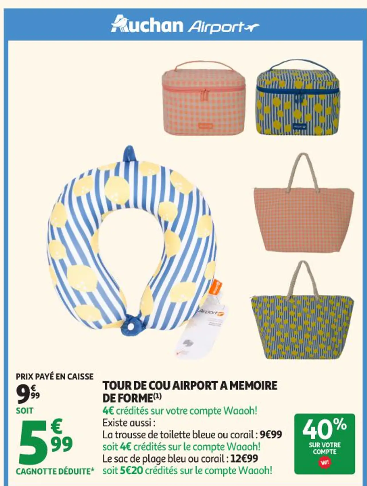 Tour de cou Airport à mémoire de forme
