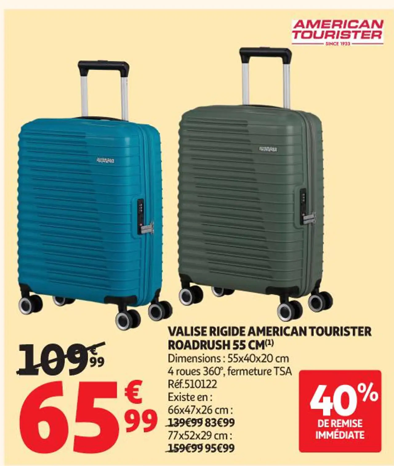 Valise rigide American Tourister Roadrush 55 cm