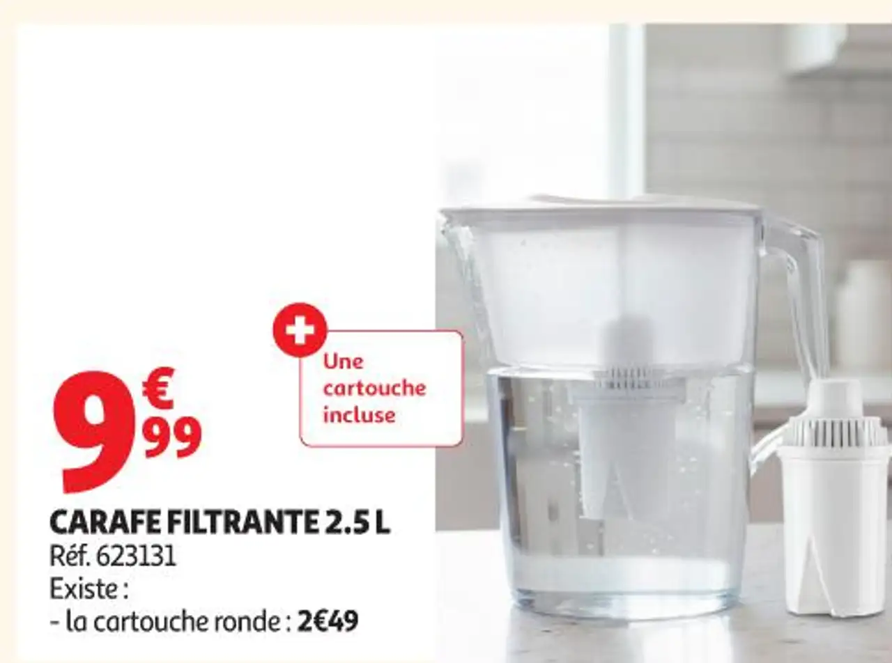 Carafe filtrante 2.5 L