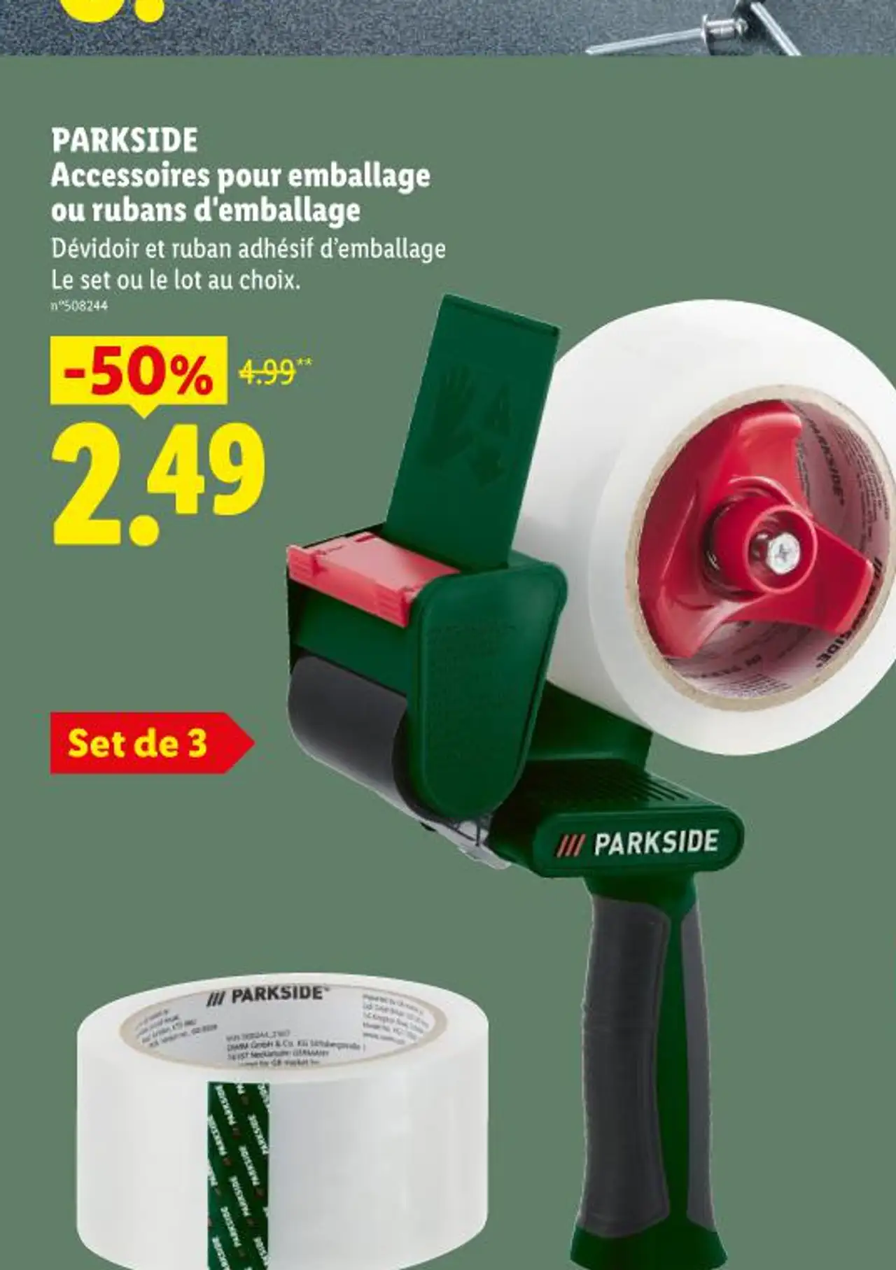 PARKSIDE Accessoires pour emballage ou rubans d'emballage