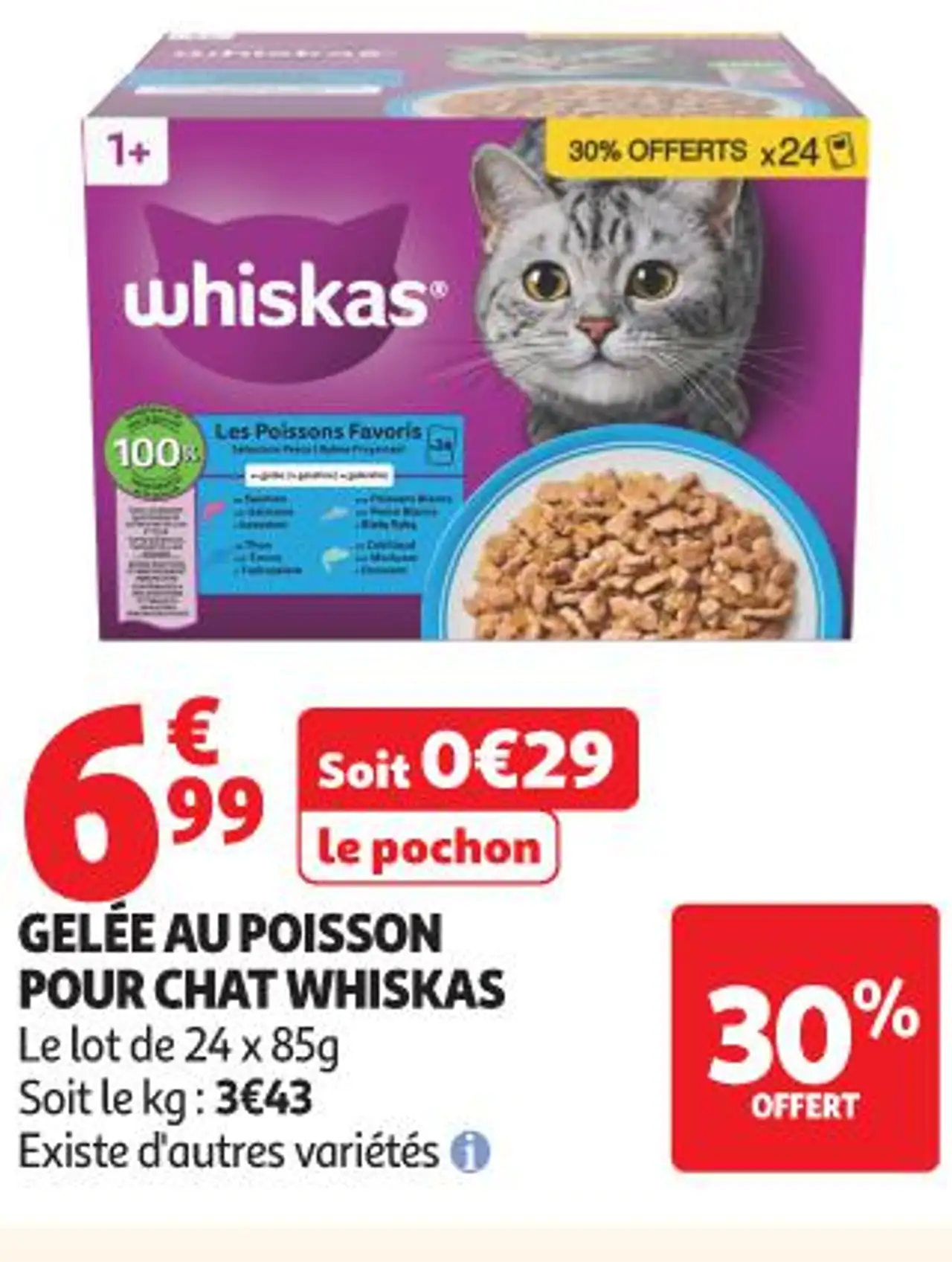 GELÉE AU POISSON POUR CHAT WHISKAS