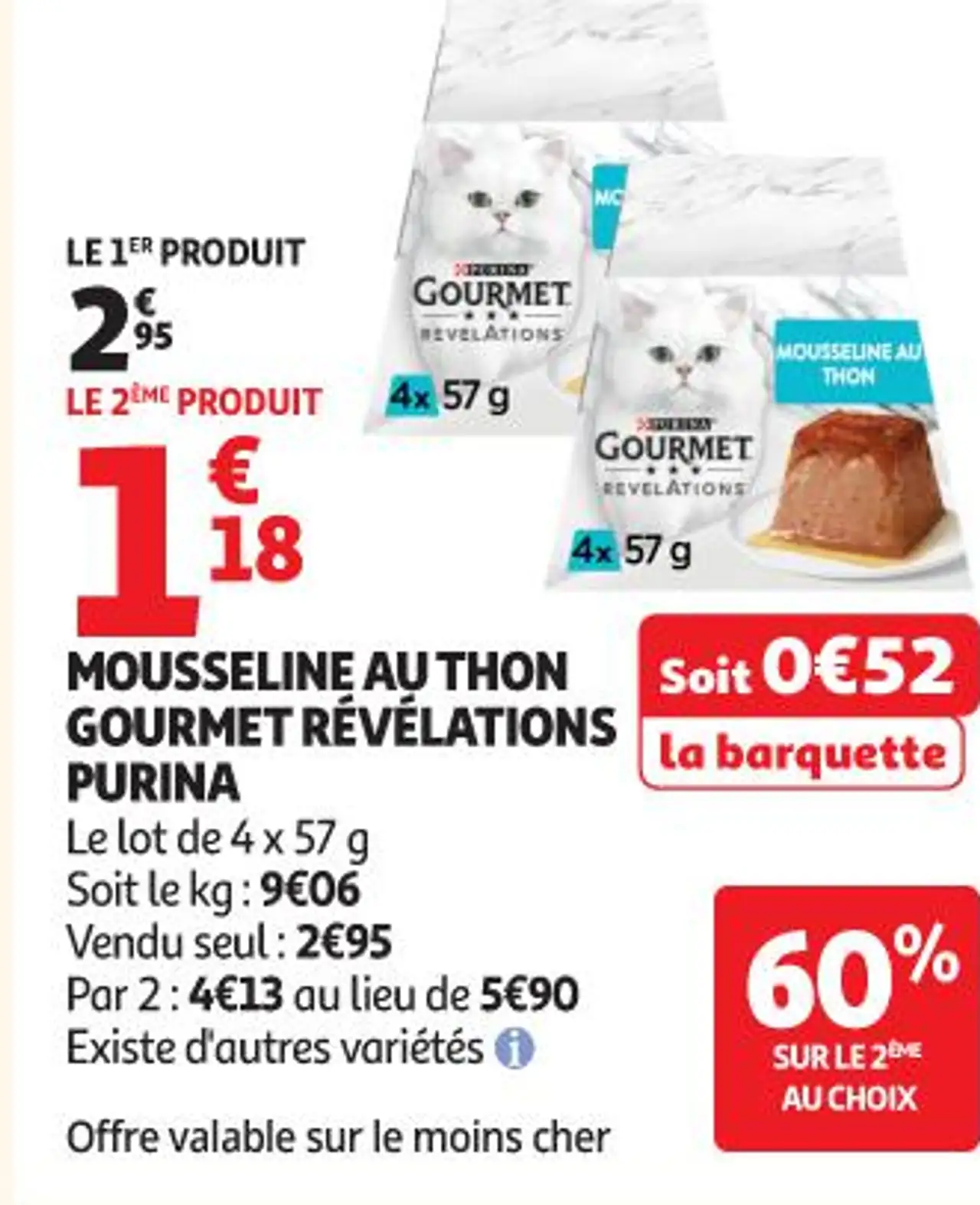 MOUSSELINE AU THON GOURMET RÉVÉLATIONS PURINA