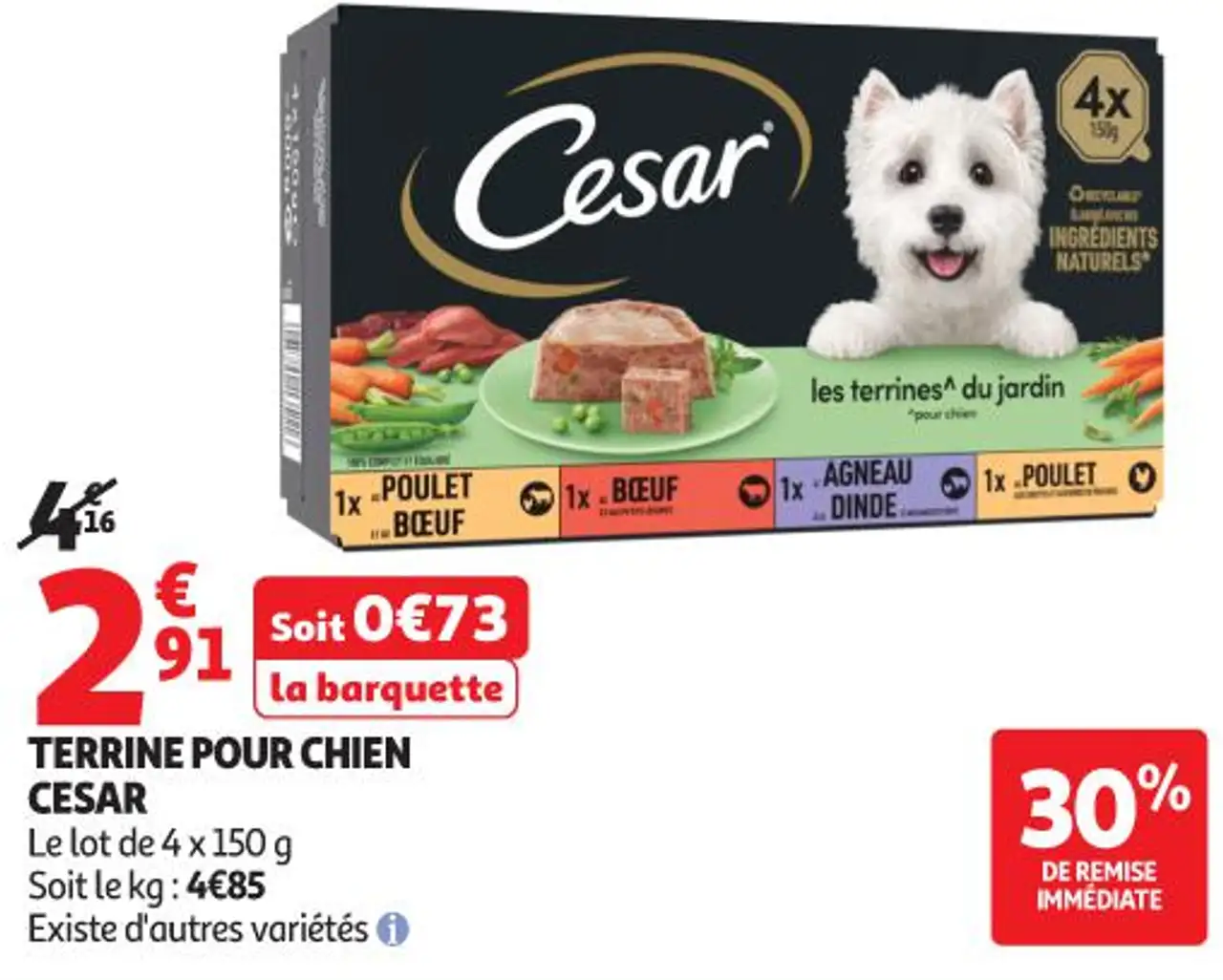 CESAR Terrine pour Chien