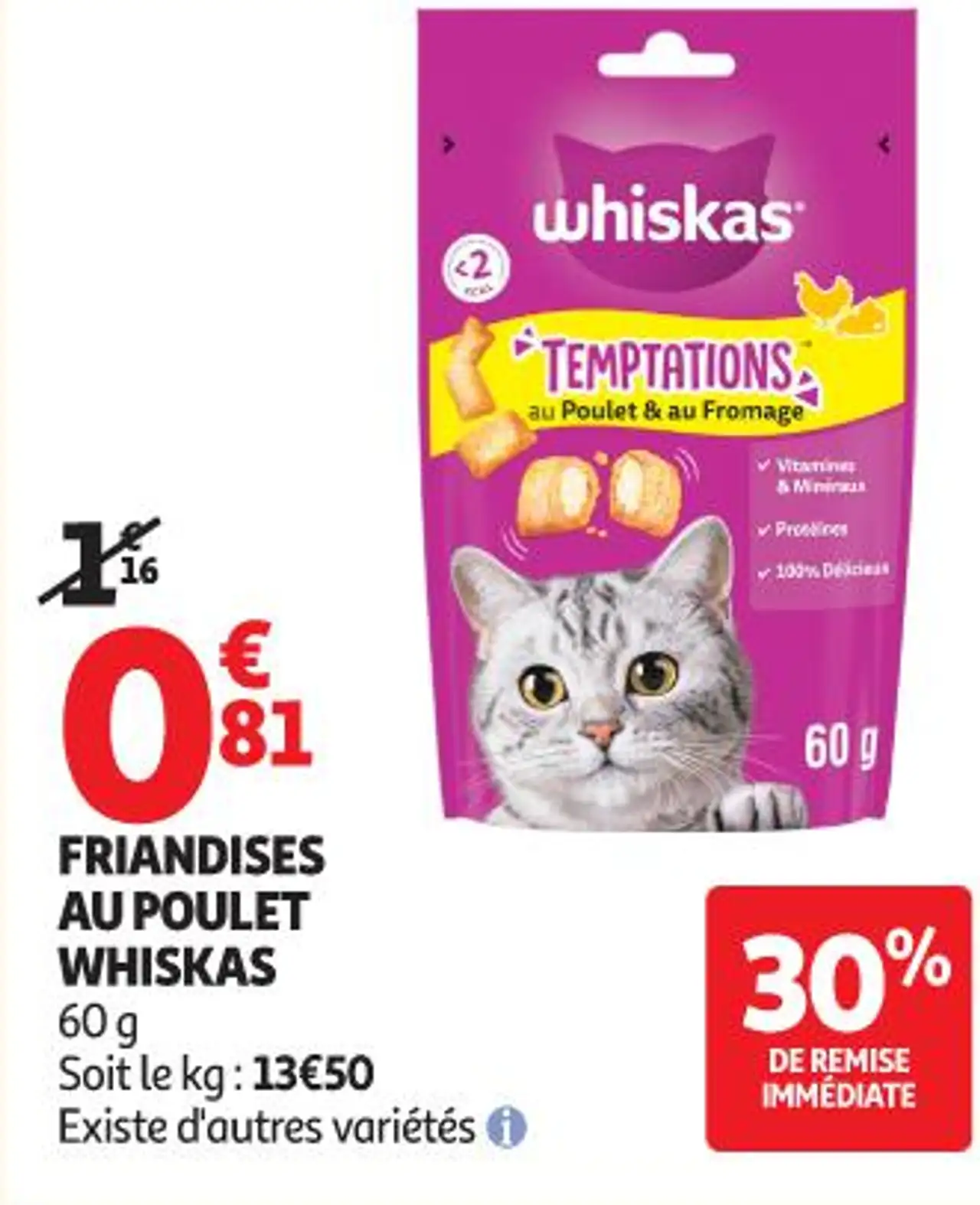 WHISKAS Friandises au Poulet