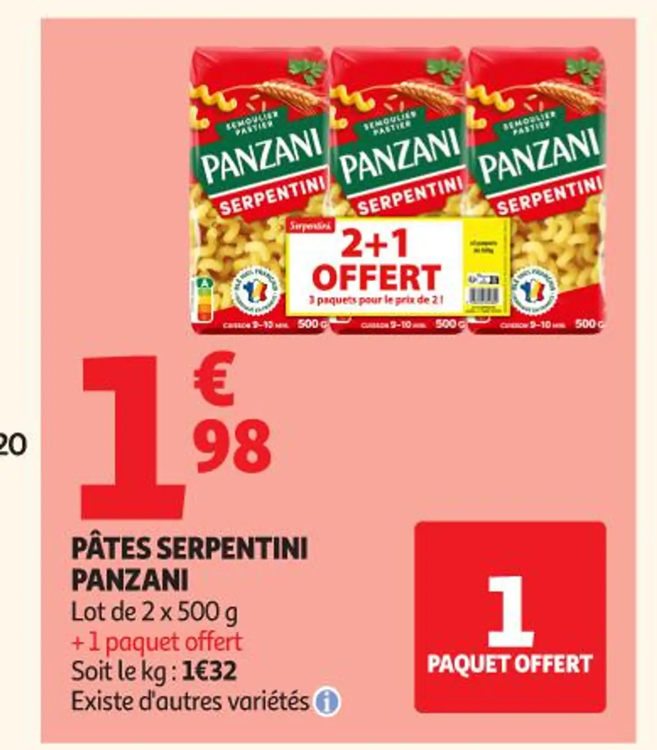 Pâtes Serpentini Panzani