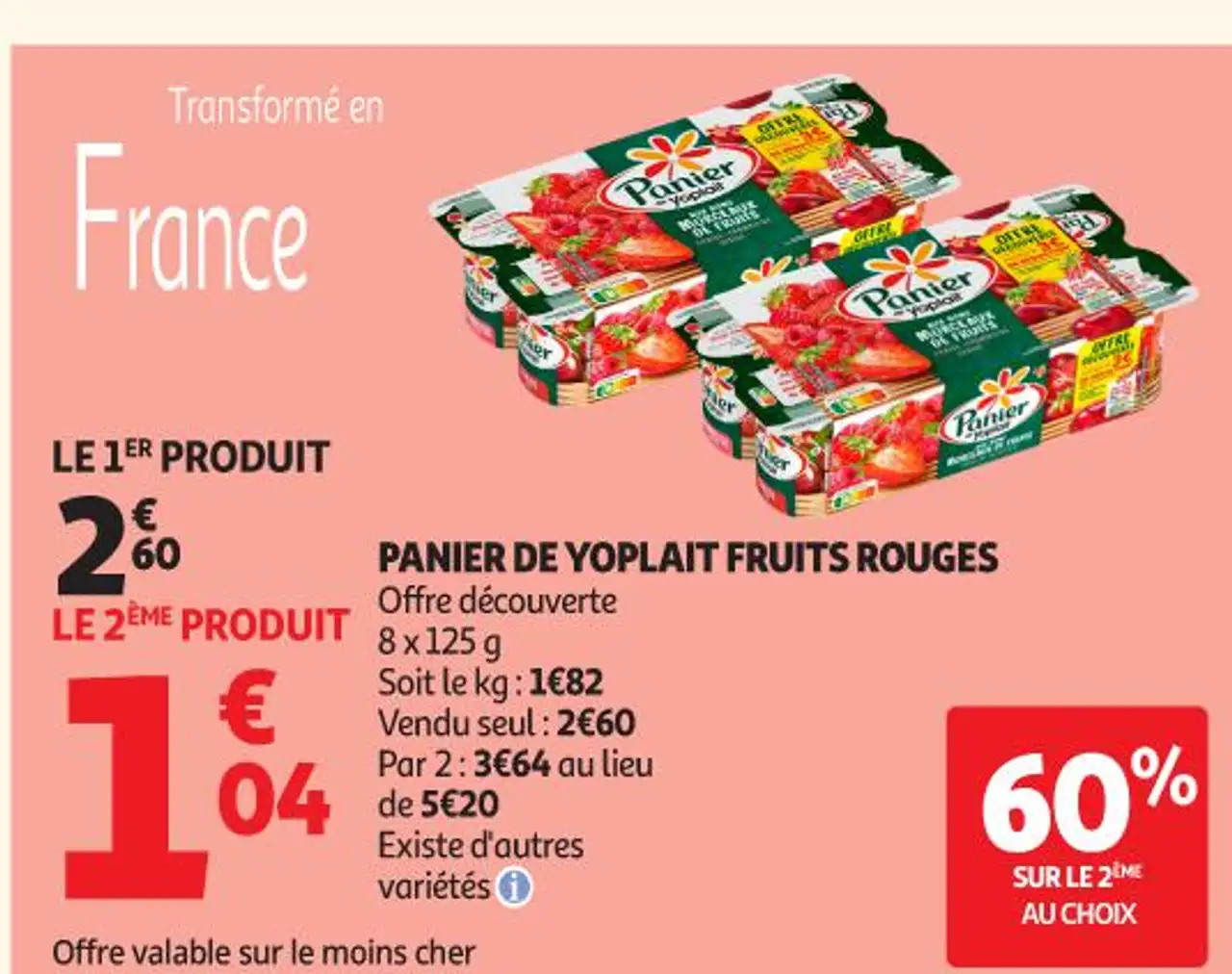 PANIER DE YOPLAIT FRUITS ROUGES